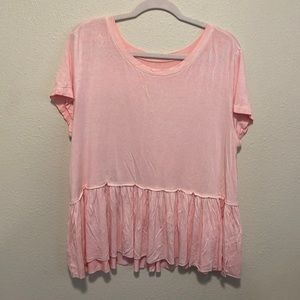 Mossimo Pink Babydoll Top